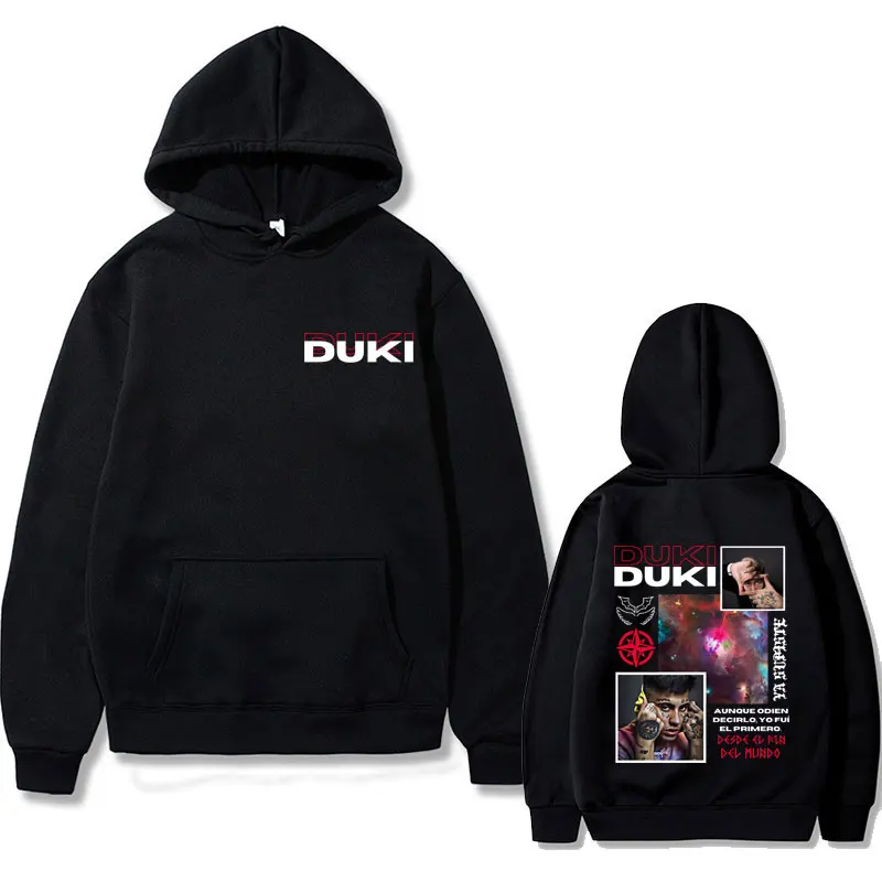 

Rapper Duki Antes De Ameri Double Sided Printed Hoodie Male Fashion Sweatshirt Men Women's Clothing Hip Hop Oversized Pullover