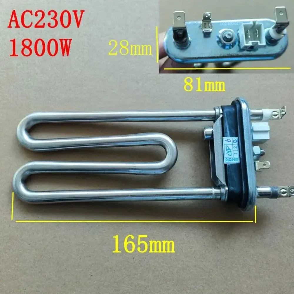 Washing Machine Heating Tube long165mm 230mm 240mm 310mm AC230V 1800W 2000W Heater Wire Washer