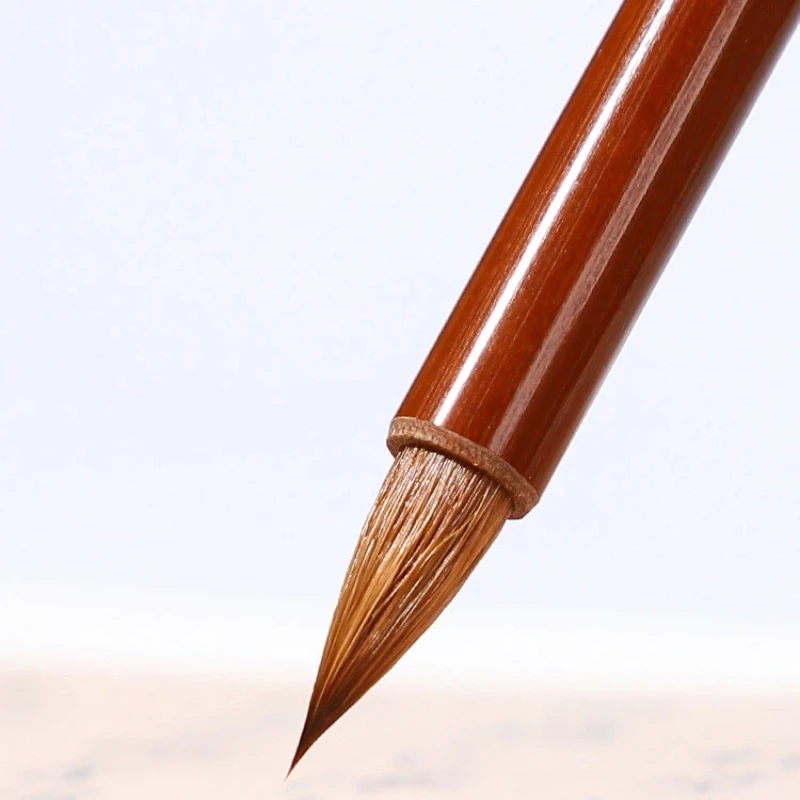 Mixed Hair Calligraphy Brush Zhong Yao Small Regular Script Writing Brush Small Running Script Garlic Bulb Brush Art Stationary