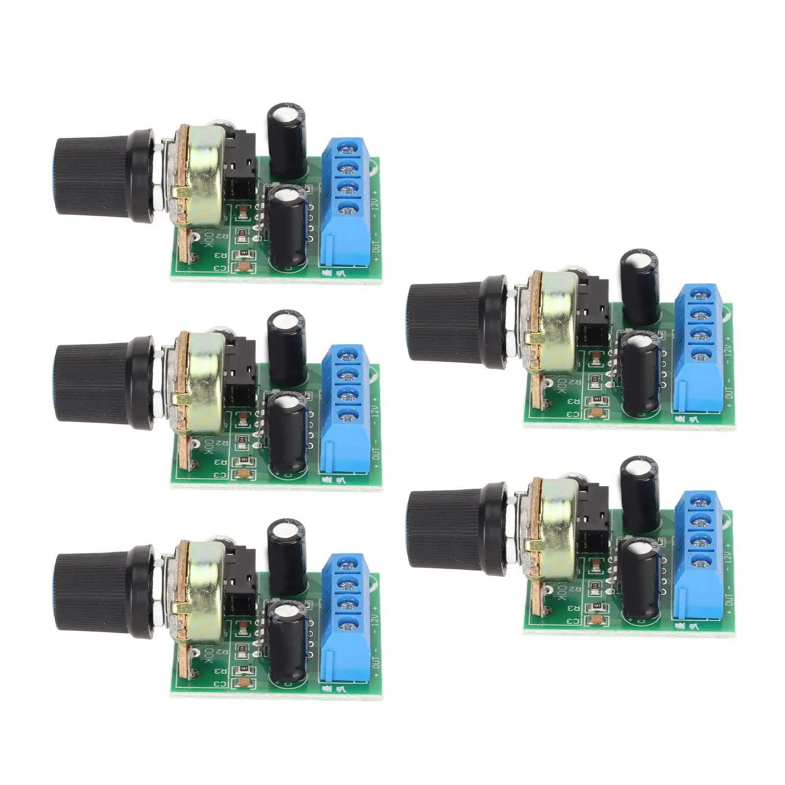 LM386 Mini Power Amplifier PCB - Low Quiescent Power, 10A Load Current for recorders