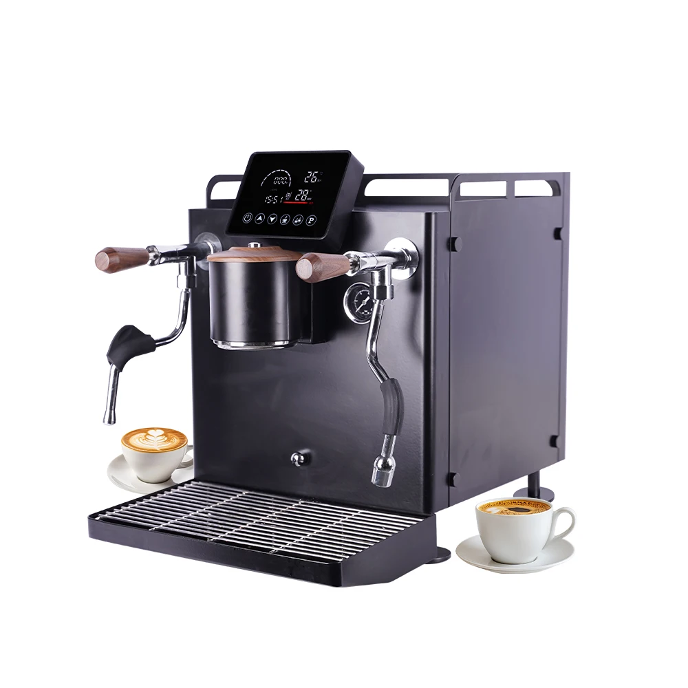 Máquina de Café Elétrica Multifuncional Estilo Italiano para Uso Comercial e Doméstico com Ajuste de Temperatura