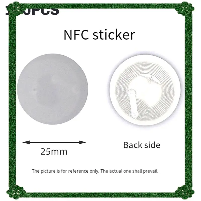 Dostawa w 24 godziny 100 sztuk Zestaw Naklejek NFC NTAG215 do Tagmo Forum Typ 2 Etykiety NFC Naklejki Tag Ntag 215 Tagi NFC Tag RFID