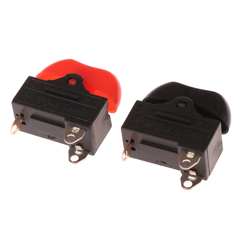 2Pcs 10A 250VAC Hair Dryer Switch 3 Pins Rocker Switch 3 Position ON OFF Boat Switch ON-OFF-ON Elliptical Boat Shape Switch
