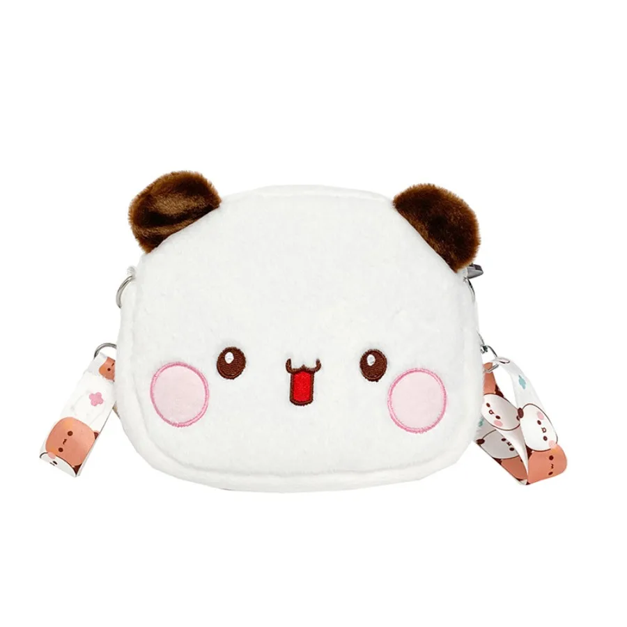 Cute Yier Panda Bear Plush Backpack Bubu Dudu Crossbody Bag Kawaii Coin Purses Shoulder Bag Soft Plushies for Girlfriend