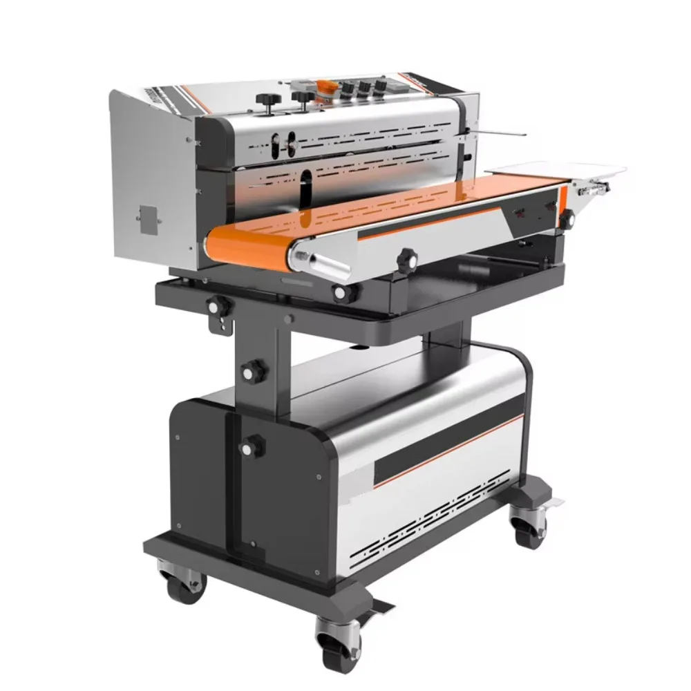 

Continuous Plastic Bag Band Vacuum Sealing Sealer Machine with Nitrogen Fill