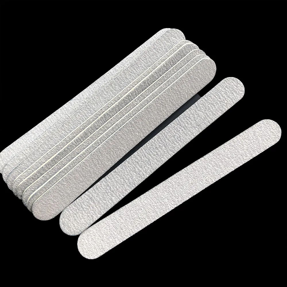 500 Pcs Zebra Wooden  Nail File 100/180  180/240  Wood Emery Board  Nail File  Manicure Tool  mini nail file 127*15mm