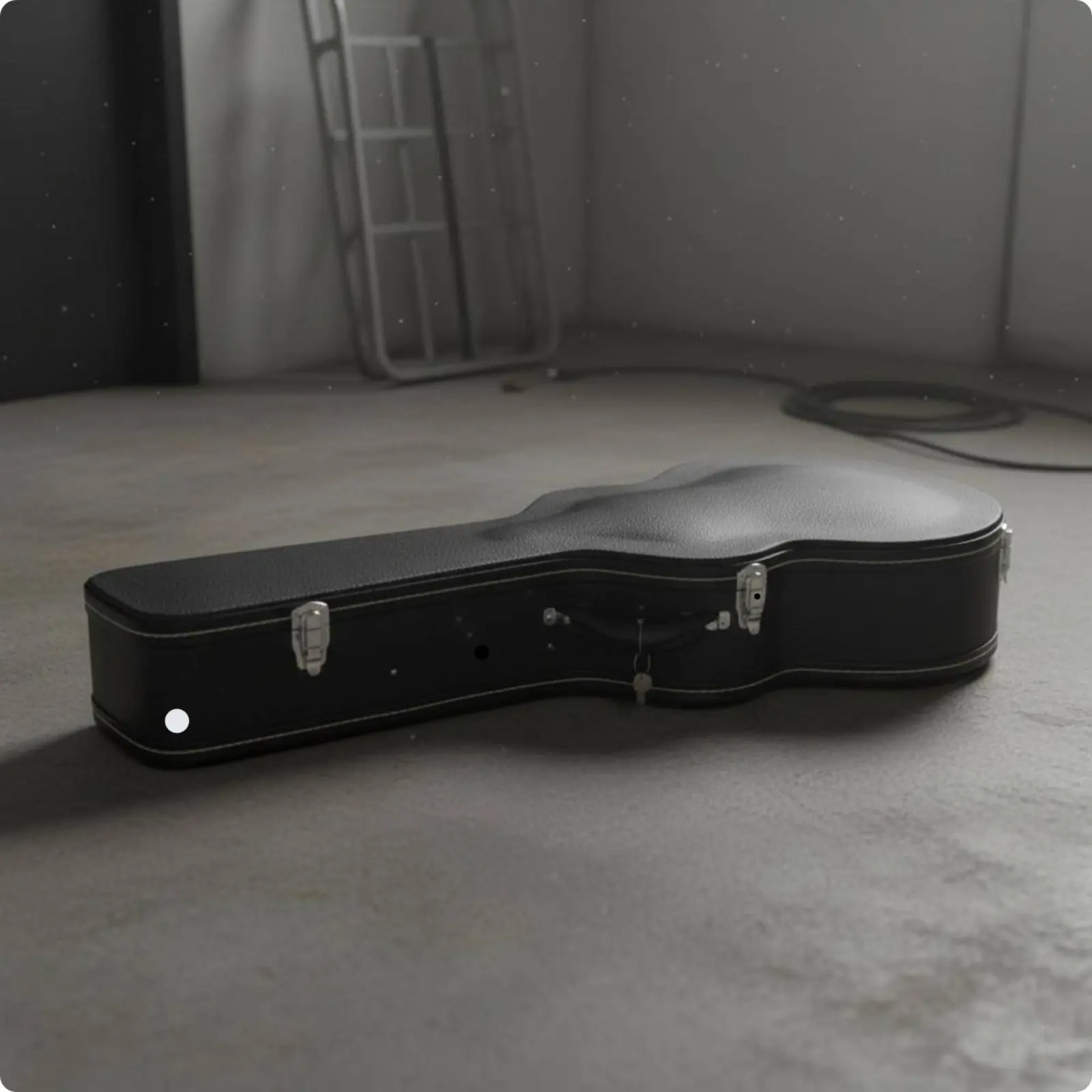 41 Inch Guitar Case Anti Crush Hard Shell Guitar Case Musical Instrument Storage Drop Resistant Convex Top for Travel, Transport