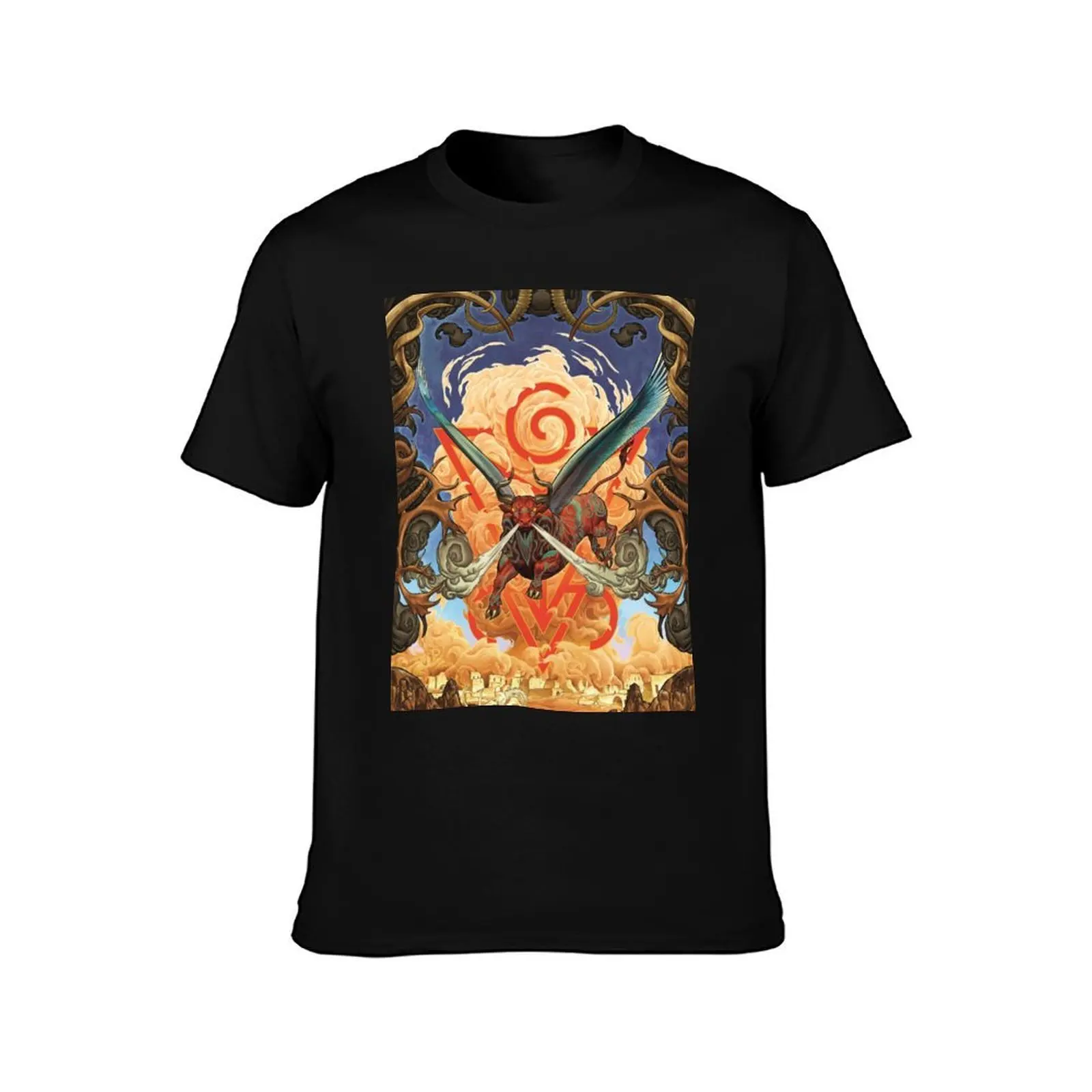 Storm Bull by Andrey Fetisov T-Shirt Work Comfort T-Shirt for Men