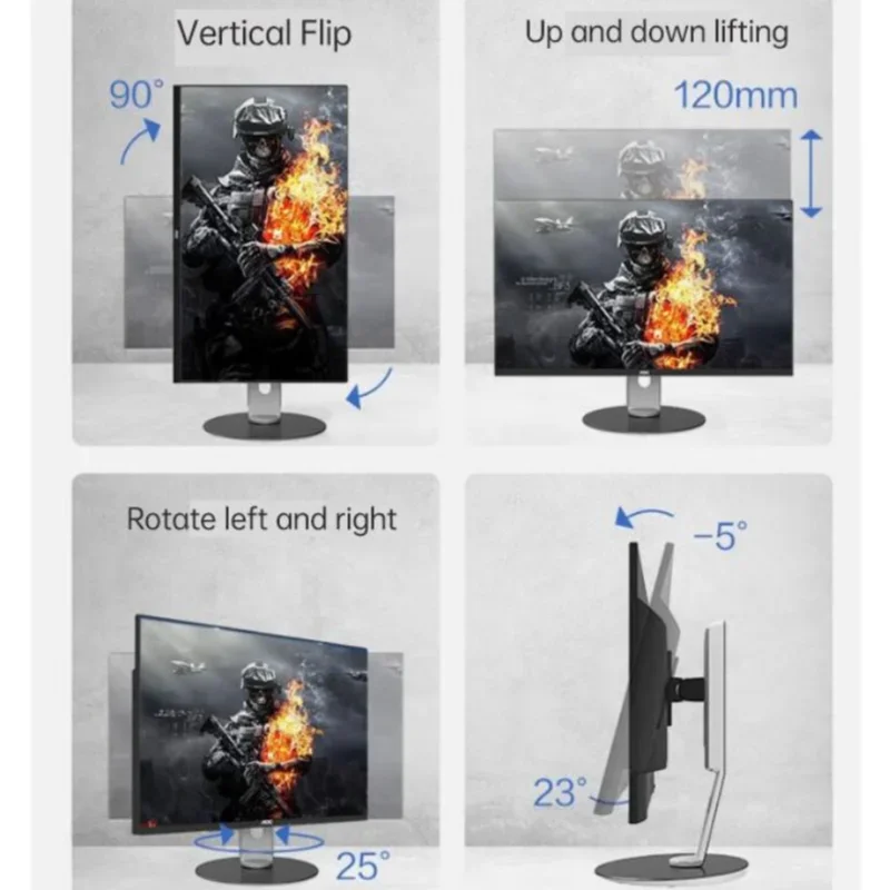 AOC komputer All-in-one, 23.8 inci AMD 5600G 16G 512G Desktop Gaming penyesuaian AIO rumah kantor Game komputer Desktop All-in-one