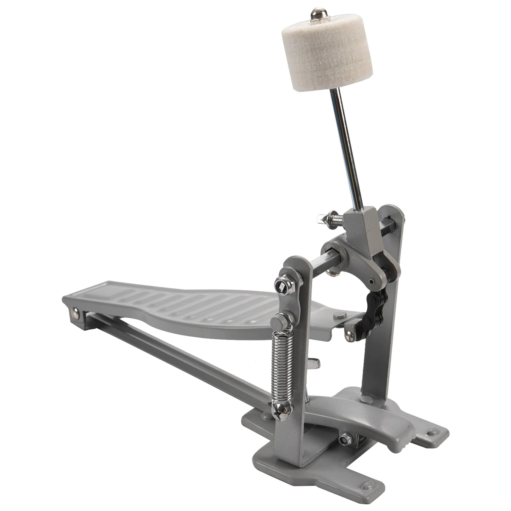 A89E-Aluminium Alloy Single Spring Bass Children Drum Pedal Adjustable Stroke With Wool Beater Percussion Replacement Accessorie