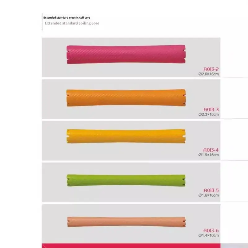 

6pcs Heatless Hair Curling Rollers Soft Flexible Lazy Curls Styling Tools No Heat Hair Rollers Core Pulling Wave Formers
