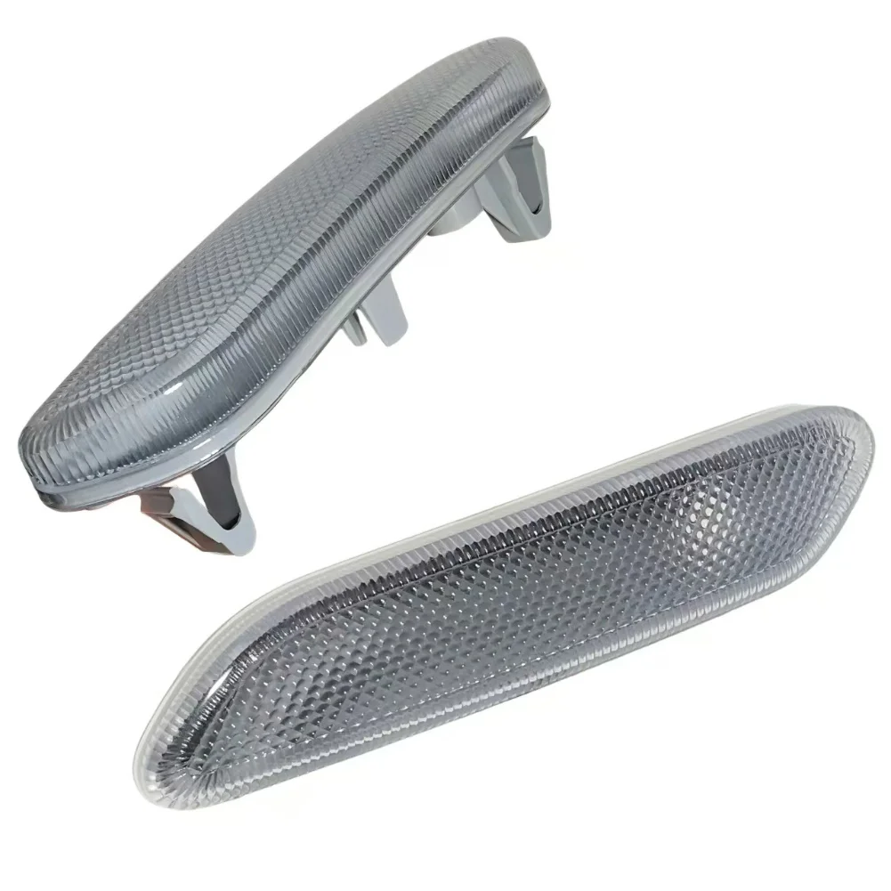 Replacement Marker Light Housing White Clear Lens Blinker Housing Direct Replacement Clear Lens Housing Two-piece Set