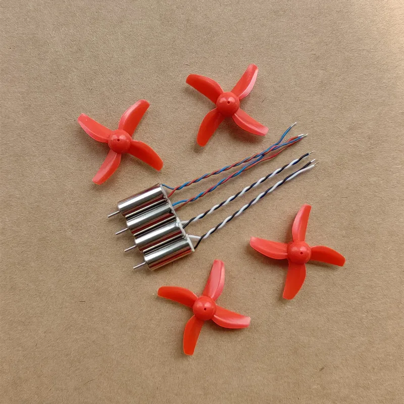 615 Coreless Motors 3.7V 6*15mm Motor 30mm Props Propellers Fans For DIY Model Drone Quacopter