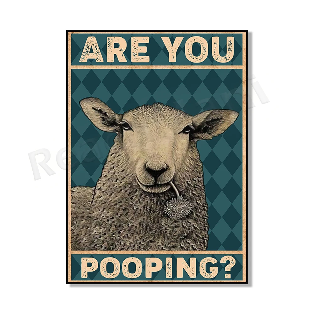 Funny Sheep Poster, Are You Pooping Poster, Nice Butt Wall Art, Your Butt Napkins Poster, Farm Animal Lovers Gifts, Sheep Poster
