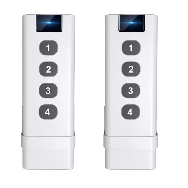 

CABE-2Pcs Tuya Zigbee Control Devices Smart Wireless Scene Switch 4 Key Remote Portable Remote Controls For Home Smart Life