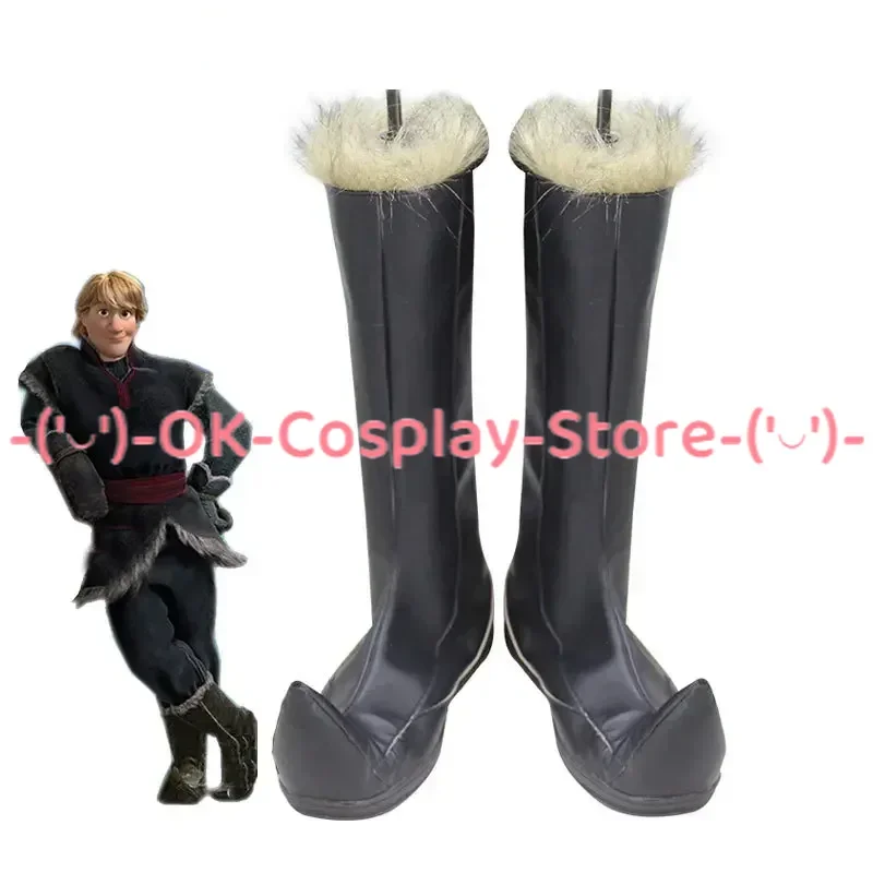 

Kristoff Cosplay Shoes PU Leather Shoes Halloween Boots Cosplay Props Custom Made