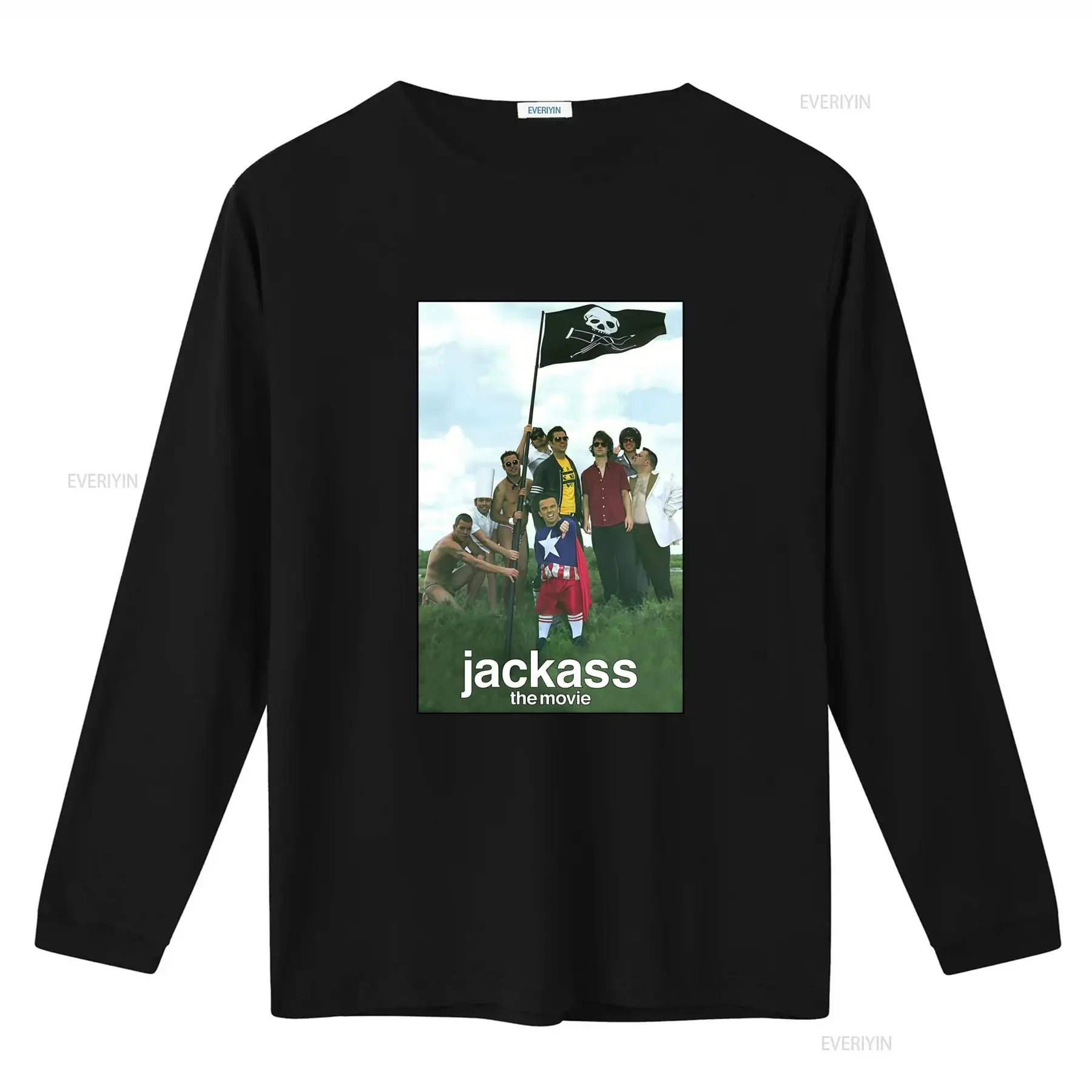 Vintage 00s Jackass 2002 Comedy Movie TV Series Promo T Shirt Unique Design for Fans vintage Washed Top For Everyday Wear