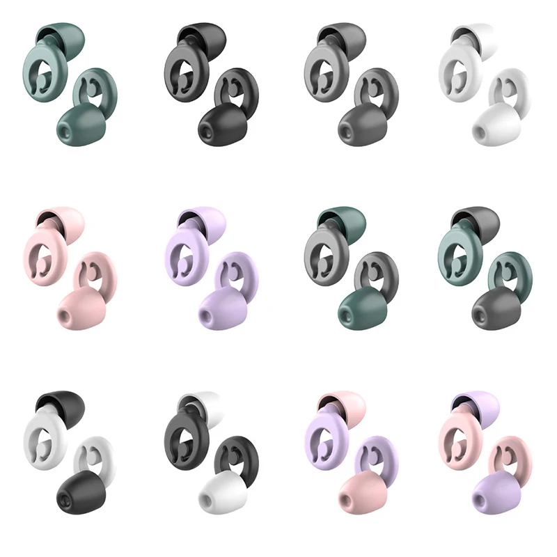 Sleep Ear Plug Waterproof Silicone Swimming Ear Protector Canceling Noise Reduction Soundproof Sleeping Earplugs For Travel Home