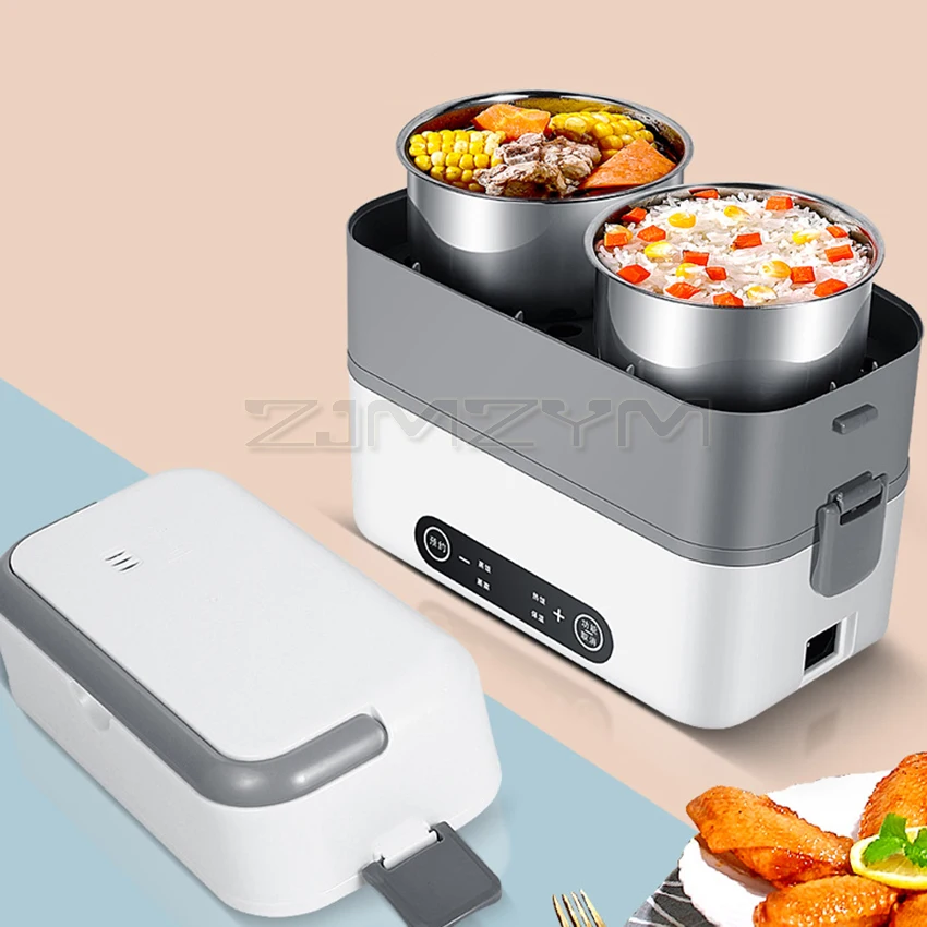 Electric Lunch Box with 2/4 Inner Pot 24H Smart Appointment Portable Multicooker Hot Pot Heating Lunch Box Food Warmer Container