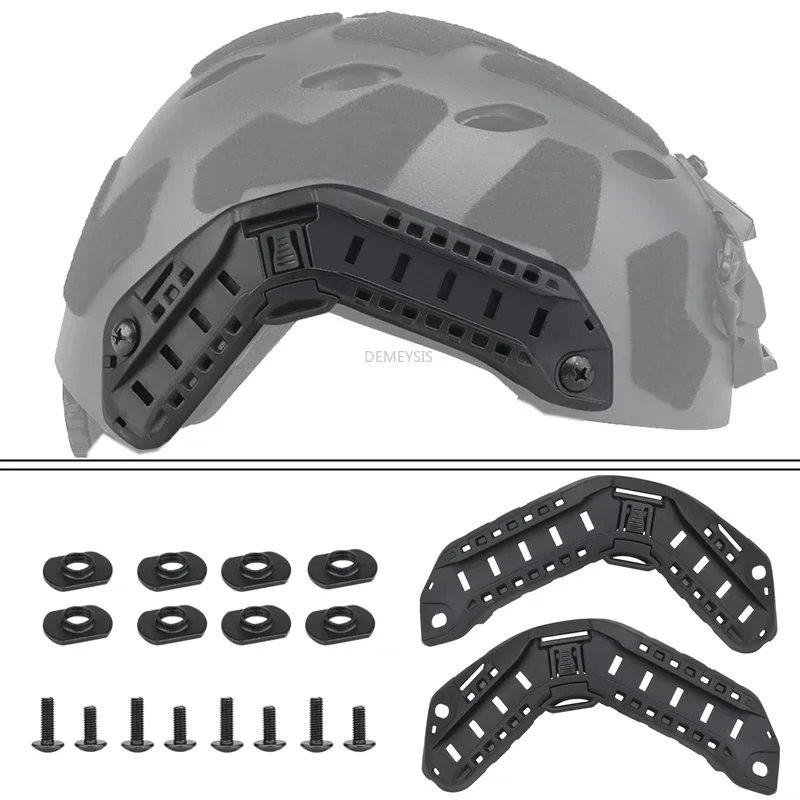 1 para bocznych prowadnic do hełmu taktycznego Paintball CS Fast Helmet ARC Adapter szyny prowadzącej Akcesoria do hełmów FAST SF HIGH CUT