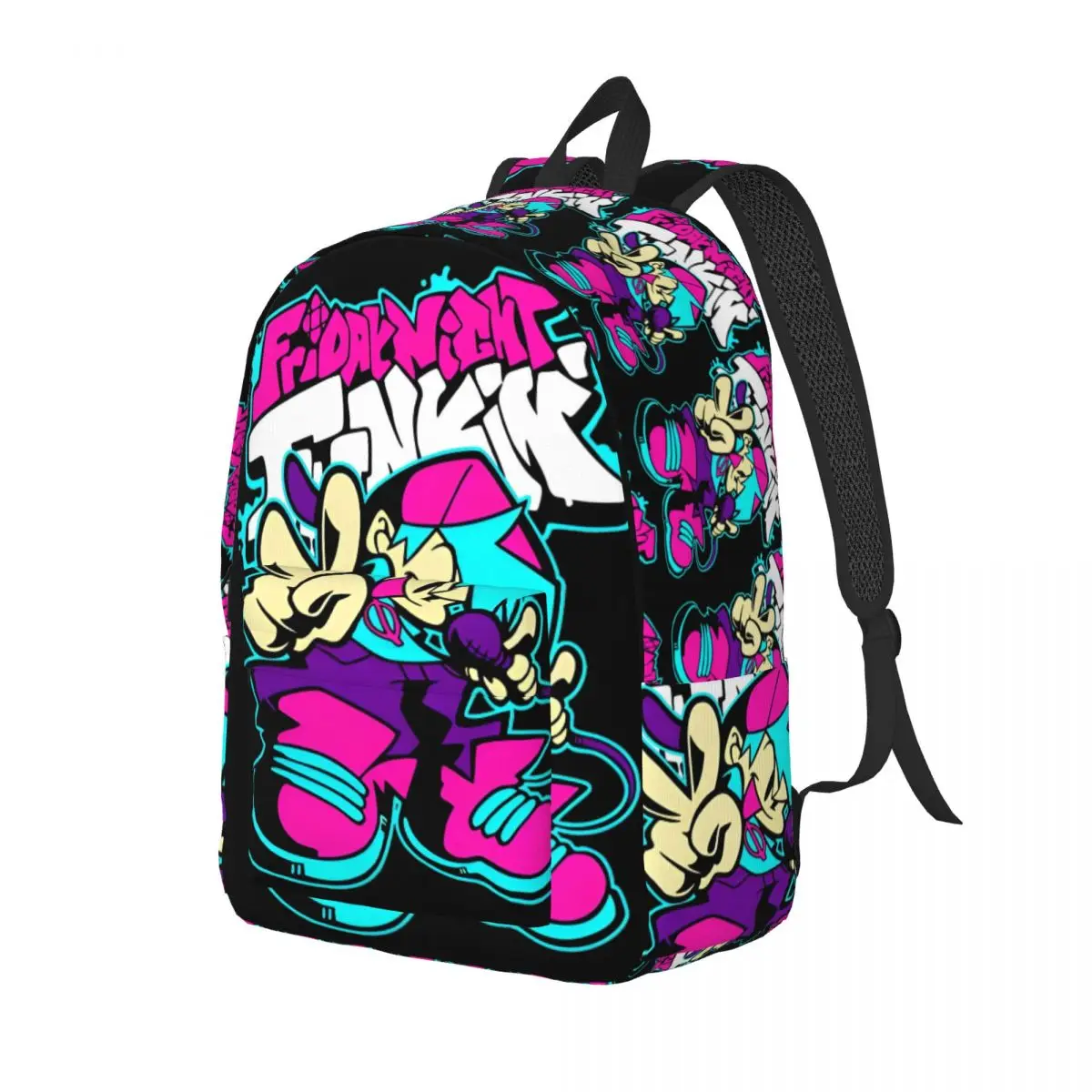 Sexta-feira à noite Funkin Escola Bolsas para Adolescentes Estudante, Jogo Gamer Daypack, Elementary High College Gift