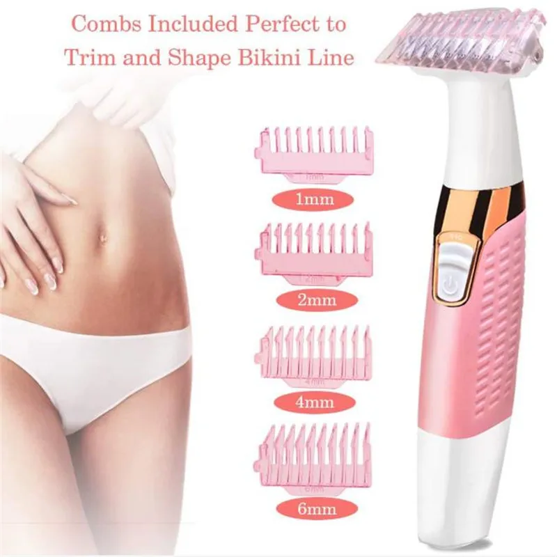 

Electric Lady Depilator Body Hair Remover Portable Bikini Trimmer For Women Wet Dry Pubic Clipper Private Area Haircut Shaver