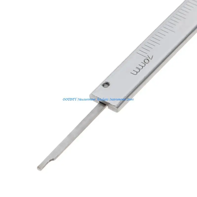 367D Mini Vernier Caliper 0-70mm Guage Pocket Stainless Hardened Metric Machinist