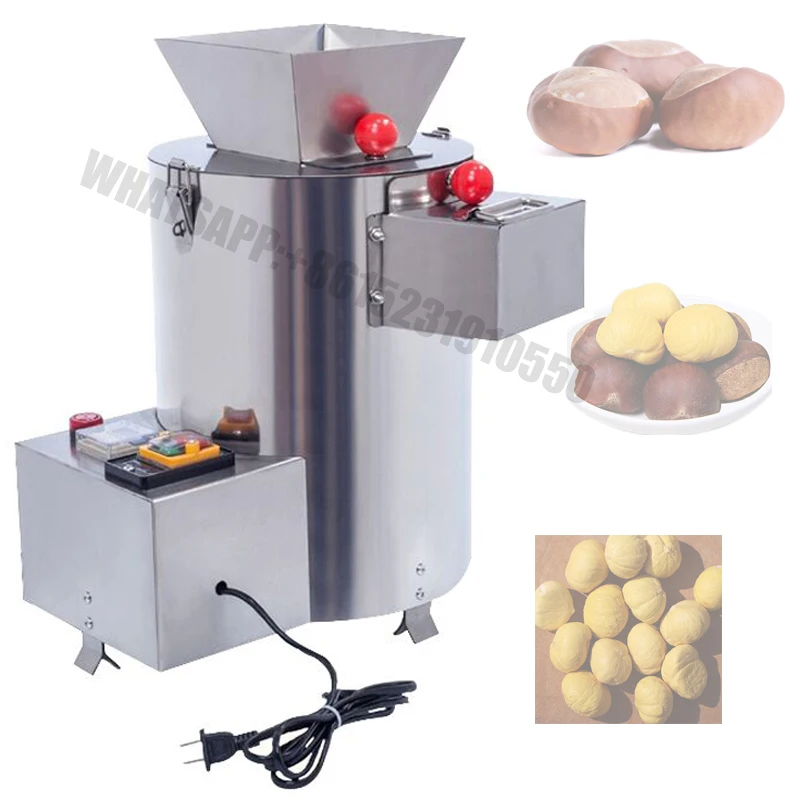 220V Small Commercial Chestnut Sheller Peeler Machine Chestnut Shelling And Peeling Machine Automatic Chestnut Machine