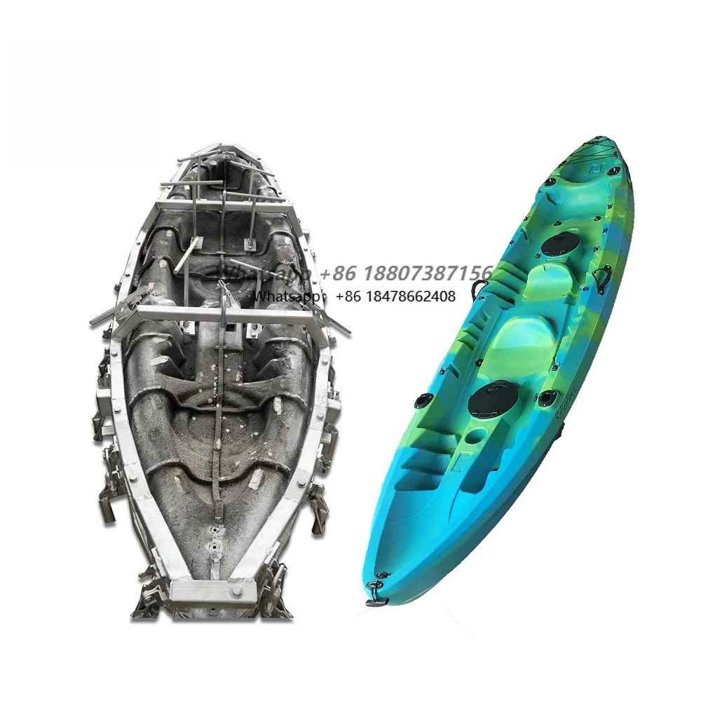 Custom plastic fishing boat kayak aluminum or steel molds for rotomolding