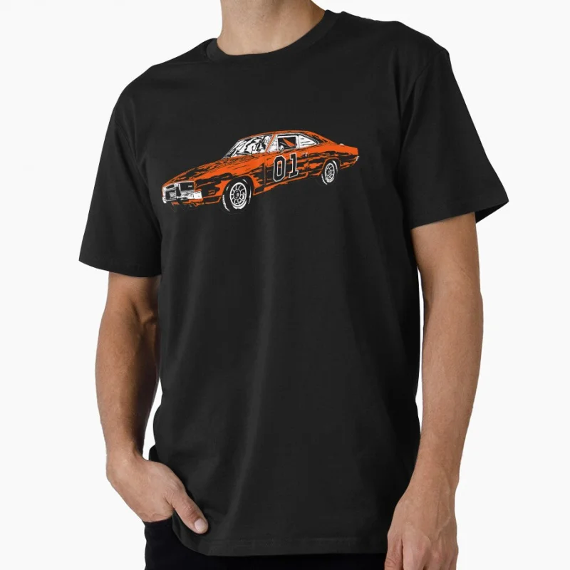 

The Dukes of Hazzard General Lee Retro Style Racing gift T shirt for men Large size Tops S-6XL 100% cotton printed Clothes