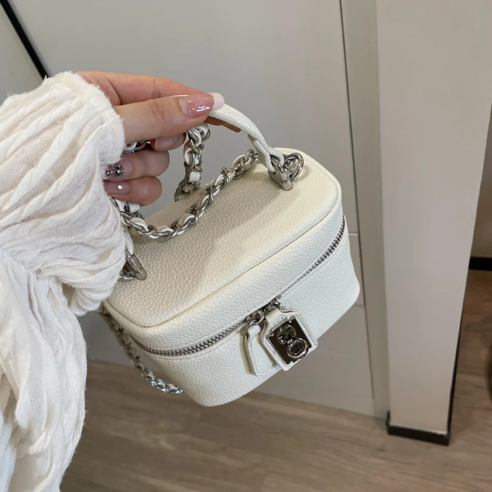 

Cute Fashion Female Crossbody Bags PU Mini Shoulder Bag Chain Square Mobile Phone Bag for Women