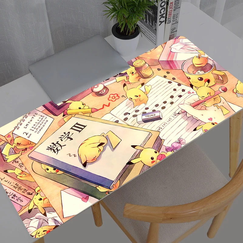Mouse Pad Gamer Notebook Games Durable Pokemon Pikachu Mouse Pad XXL Keyboard Pad Large Mousepad Mouse Mat Gaming Desk Mat