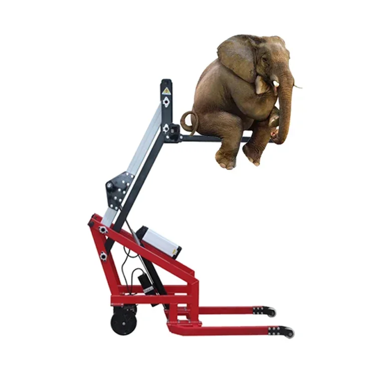 Портативный электрический вилочный погрузчик, небольшой погрузчик и разгрузочный погрузчик, ручной штабелируемый и перемонтажный грузовик, вилочный погрузчик с изогнутой рукояткой