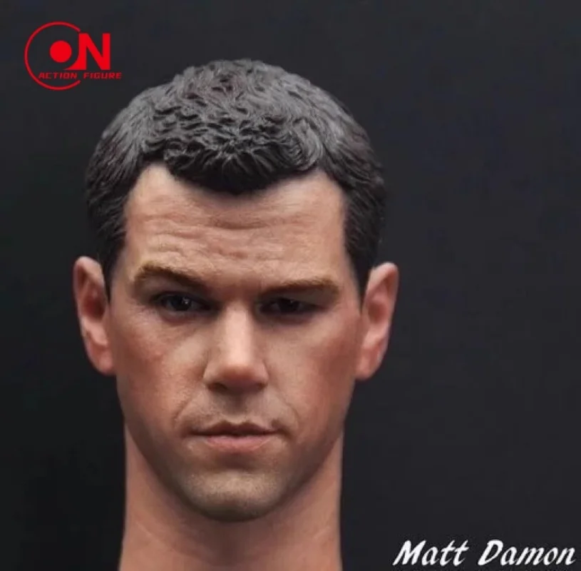 1/6 Scale Matt Damon PVC Head Sculpt Carving Model Fit 12'' Male Soldier Action Figure Body Dolls
