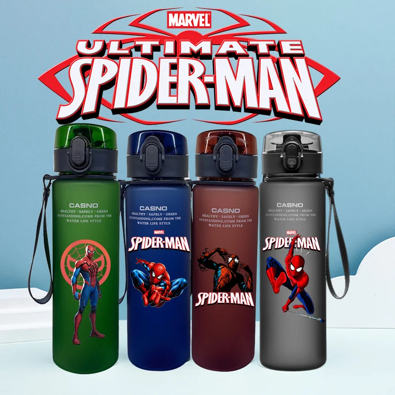 Marvel's Spider Man en Hulk Disney Sport Plastic beker voor heren en dames Creatieve draagbare studentenwaterfles Sportruimtebeker