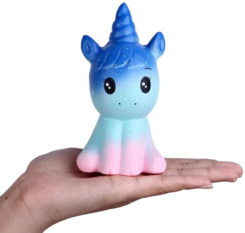 Scented Slow Rising PU Bread Squishy Cute Unicorn Animal Doll Soft Squeeze Stress Relief Toy For Kids Xmas Gift