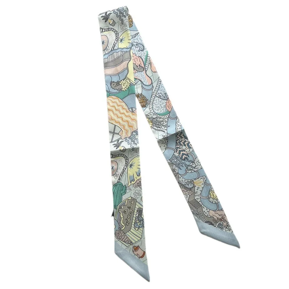 Long Strip Scarf for Women Multipurpose Wrap