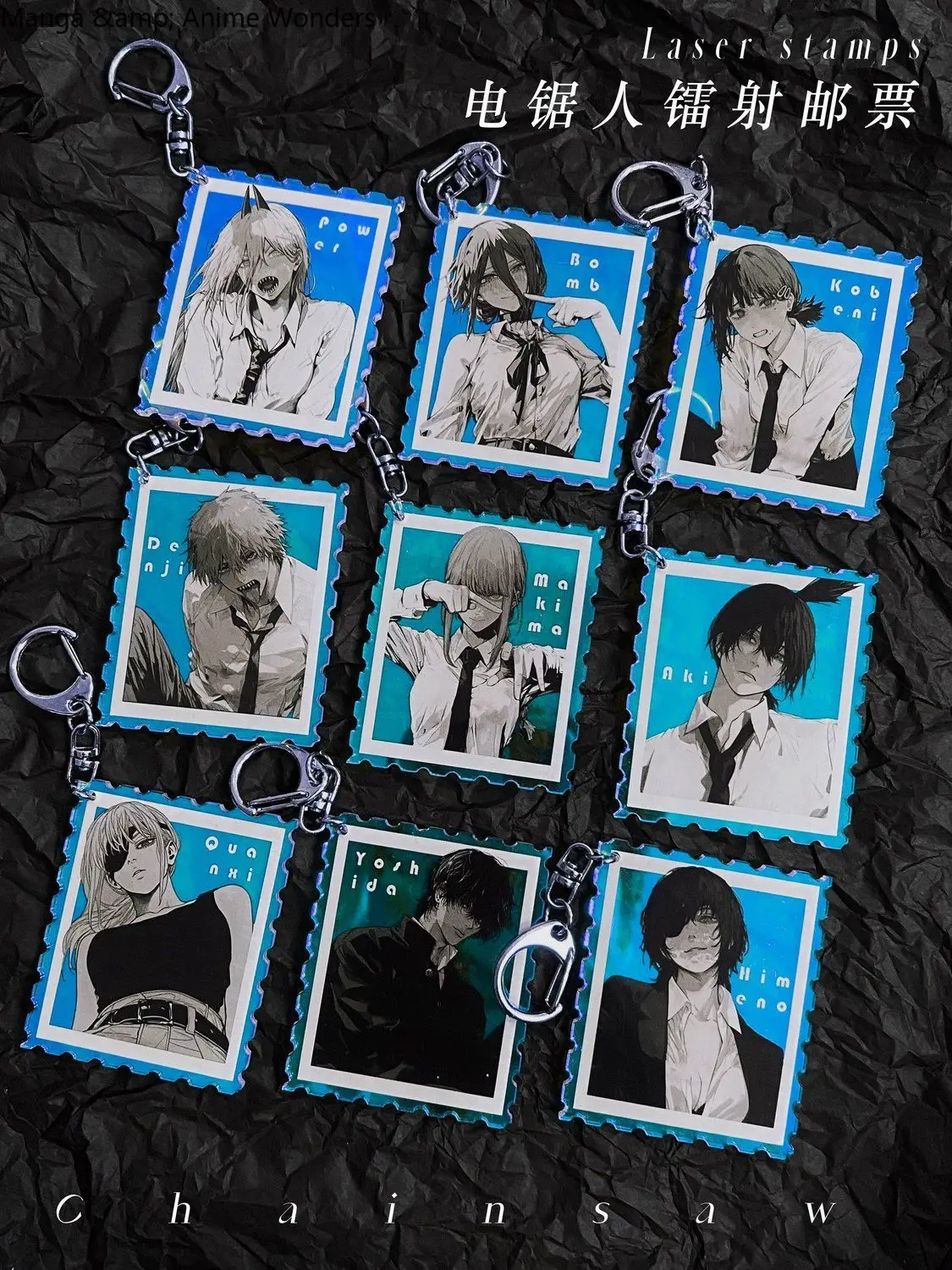 

Game Anime Cosplay Reze Chainsaw Man マキマ Makima Acrylic Stamps Backpack Pendant Collection Birthday Gift Halloween