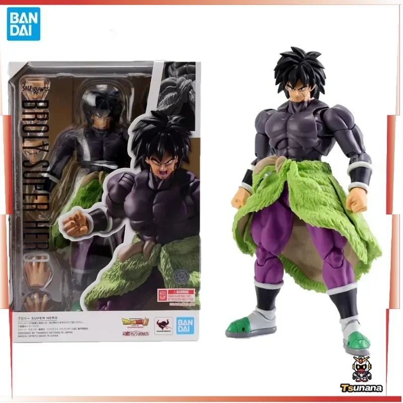 

In Stock Original Bandai S.H.Figuarts SHF Dragon Ball Super Broly Super Hero Anime Action Figures Model Toys Collection Gifts