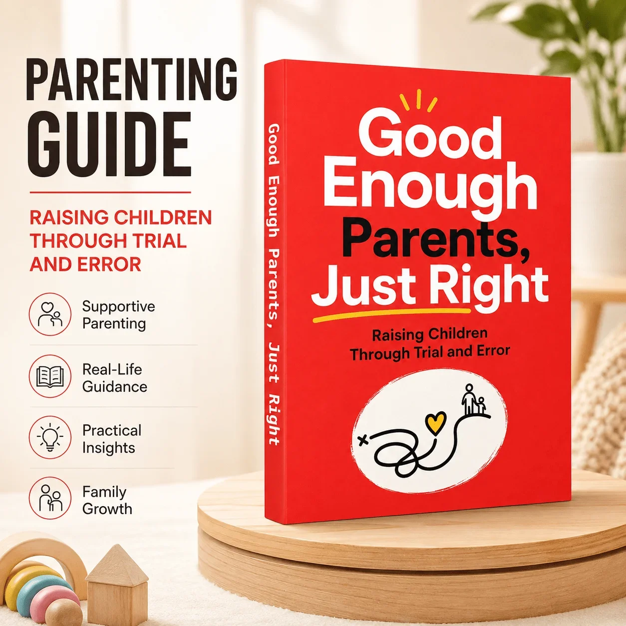 Good Enough Parents, Just Right, Practical Parenting Guide to Build Confidence, Communication and Let Go of Perfection