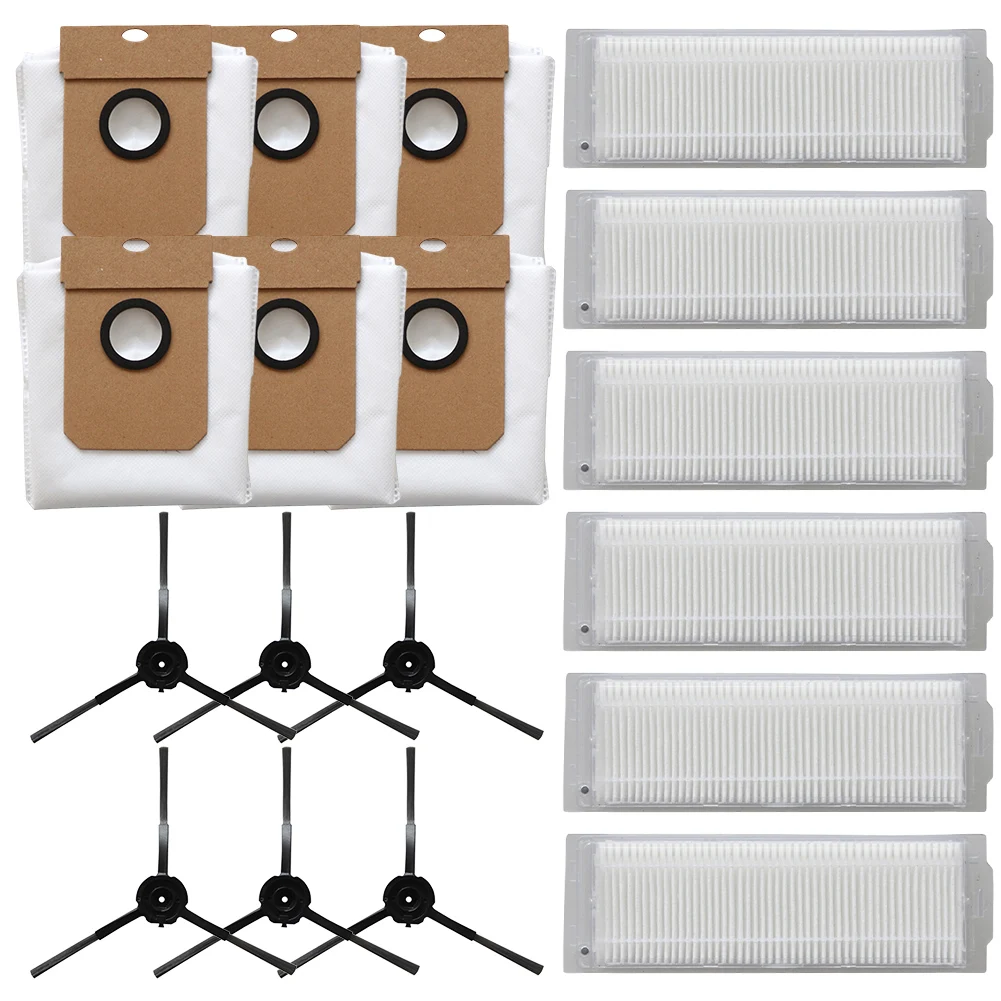 

1 Set For Conga 13090 Spin Revol Home For Conga 13090 Spin Revol Home&Wash Filter Bag Side Brush Kit Robot Vacuum Cleaner Parts