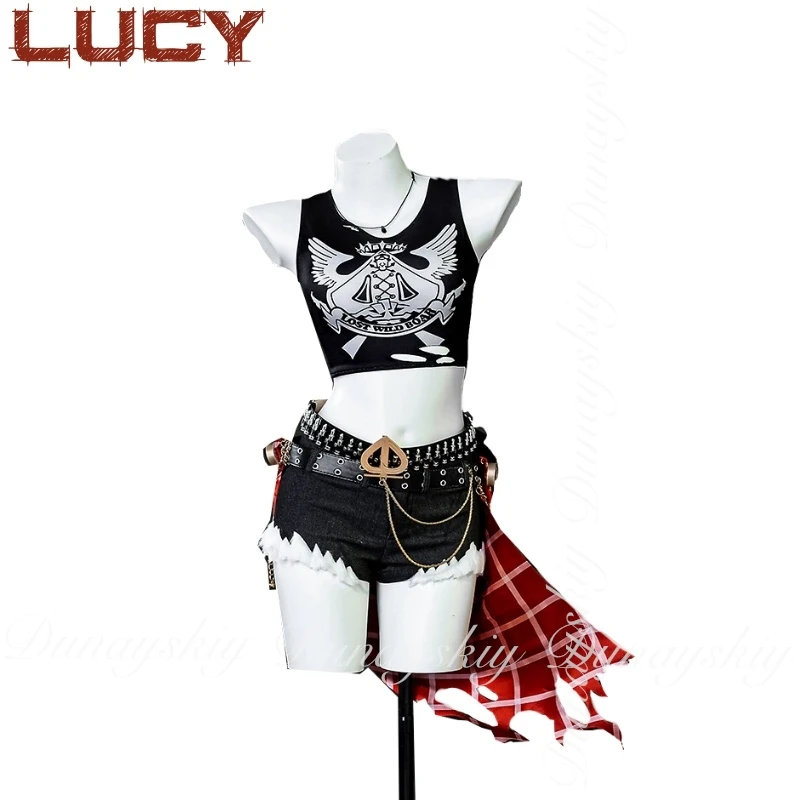 Zenless Zone Zero Game Luciana Auxesis Theodoro de Montefio كوسبلاي من كاليدون الصيادين وسترة سوداء أزياء تنكرية للمجموعة