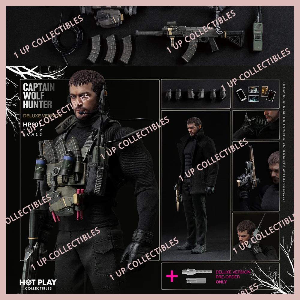 

Hot Play Collectibles Captain Wolf Hunter Chris Redfield 1/12 Scales Action Figure Kit Game Role Deluxe Figure Toys Tactical Kit