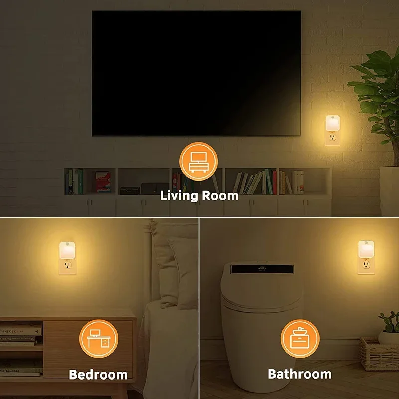 Motion Sensor LED EU/US Plug Lamps Children'S Light Wireless Night Lamp For Bedside Table Bedroom Nigh_maomaolike.com