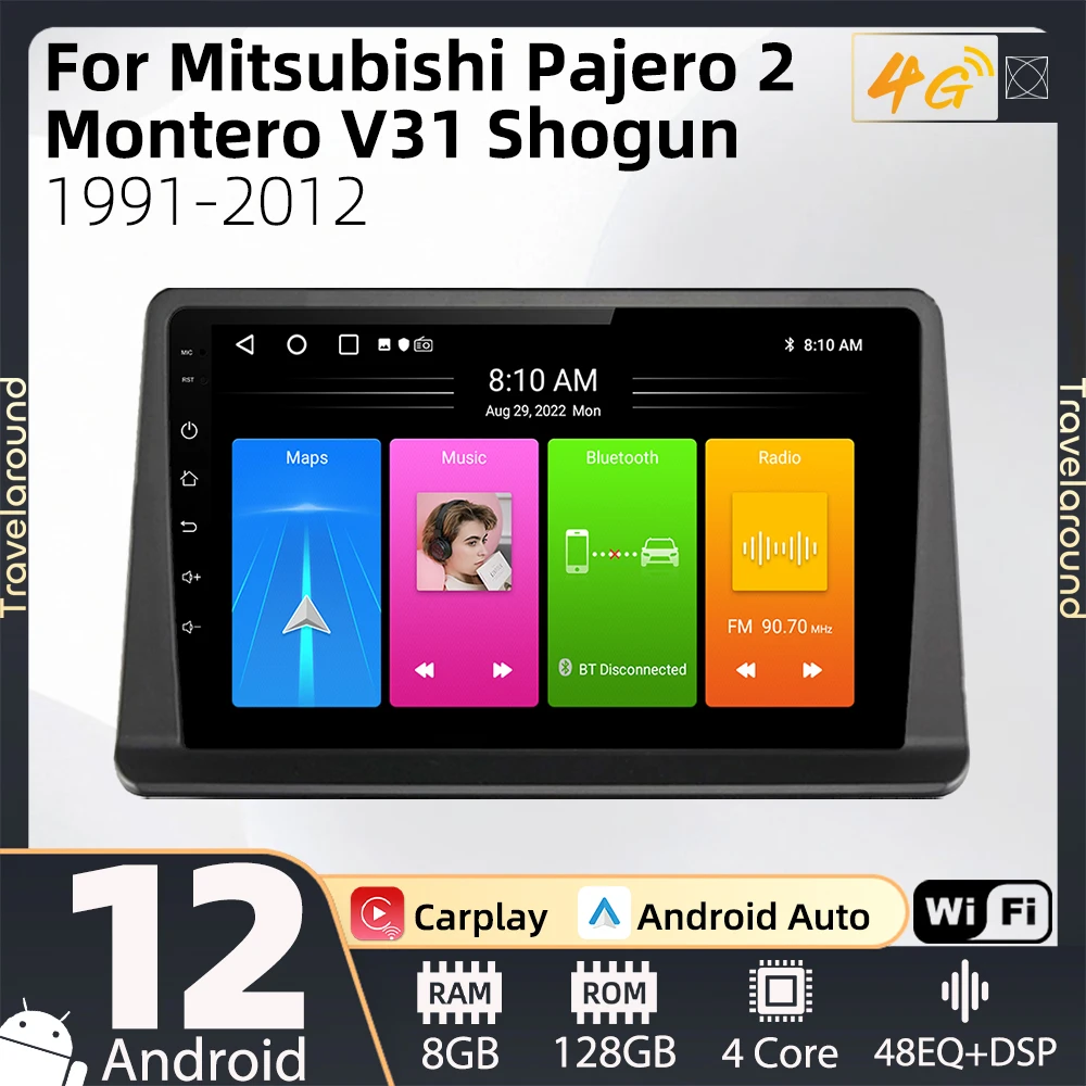 

Android Car Radio for Mitsubishi Pajero 2 Montero V31 Shogun 1991 - 2012 2 Din Multimedia GPS Navigation Stereo Carplay Auto 4G