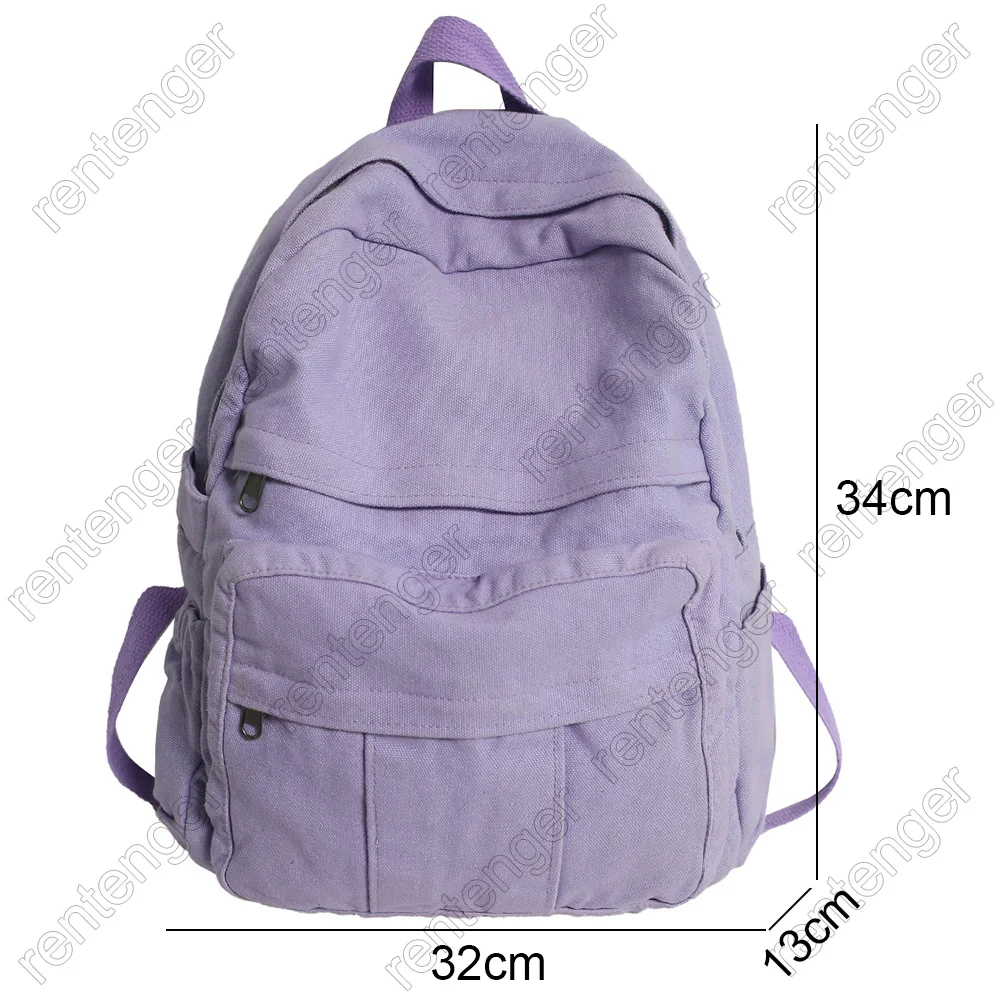 Meisje Stof Schooltas Nieuwe Mode College Student Vintage Vrouwen Rugzak Canvas Vrouwelijke Laptop Tas Reizen Kawaii Dames Rugzak