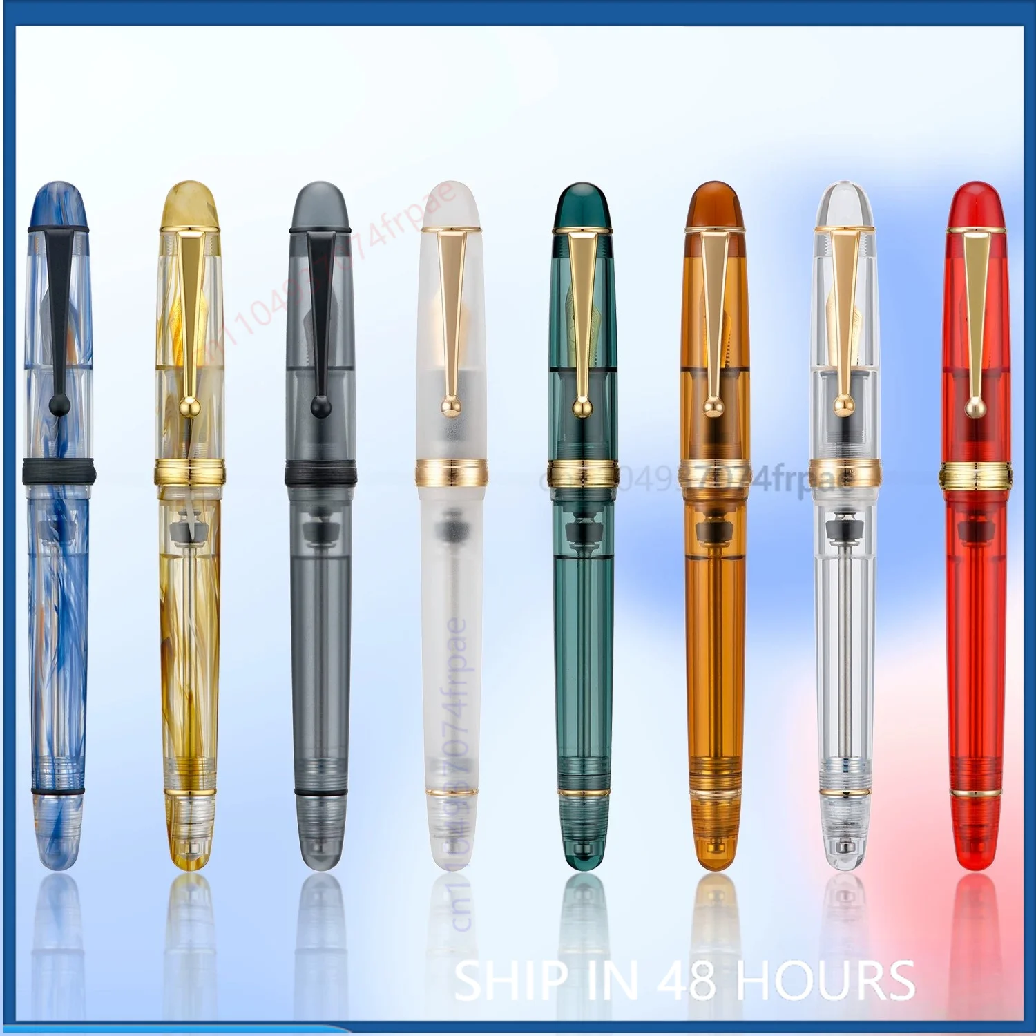 pluma-estilografica-de-acrilico-transparente-mate-asvine-v126-gran-capacidad-de-tinta-set-de-escritura-para-estudiantes-regalo-de-caligrafia