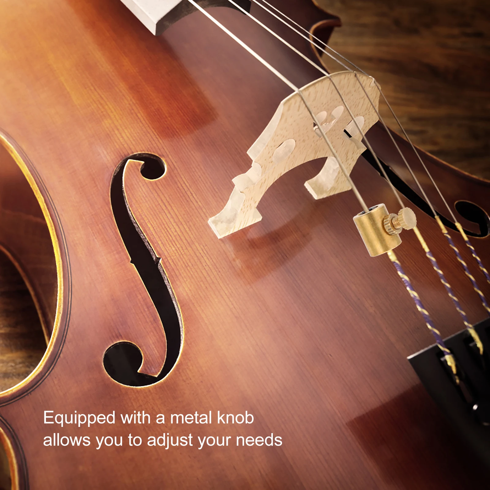 

2 PCS Musical Instrument Wolf Sound Accessories Copper Violins Tone Suppressor Tube