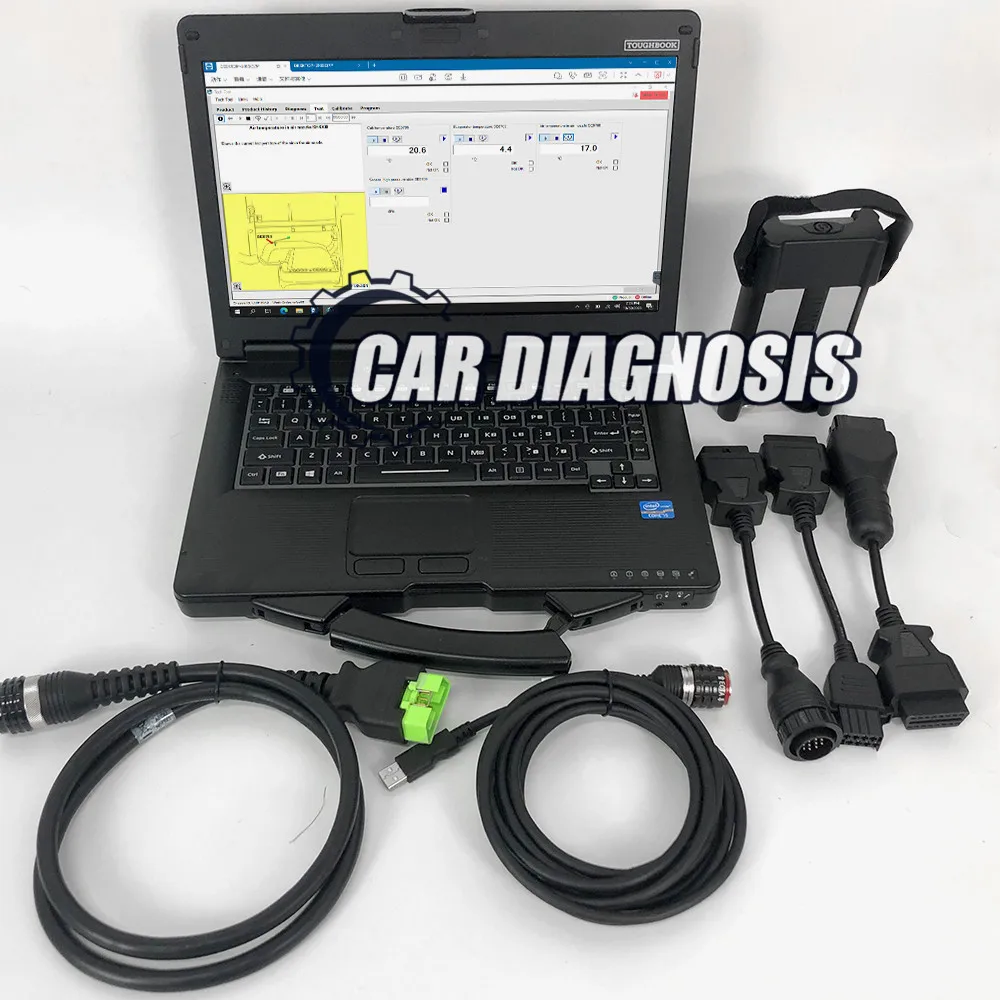 

Diagnostic Laptop Thoughbook CF53 for VOCOM 88890400 88890300 TRUCK Excavator EURO6 Diagnostic Tool VOCOM II Vocom2