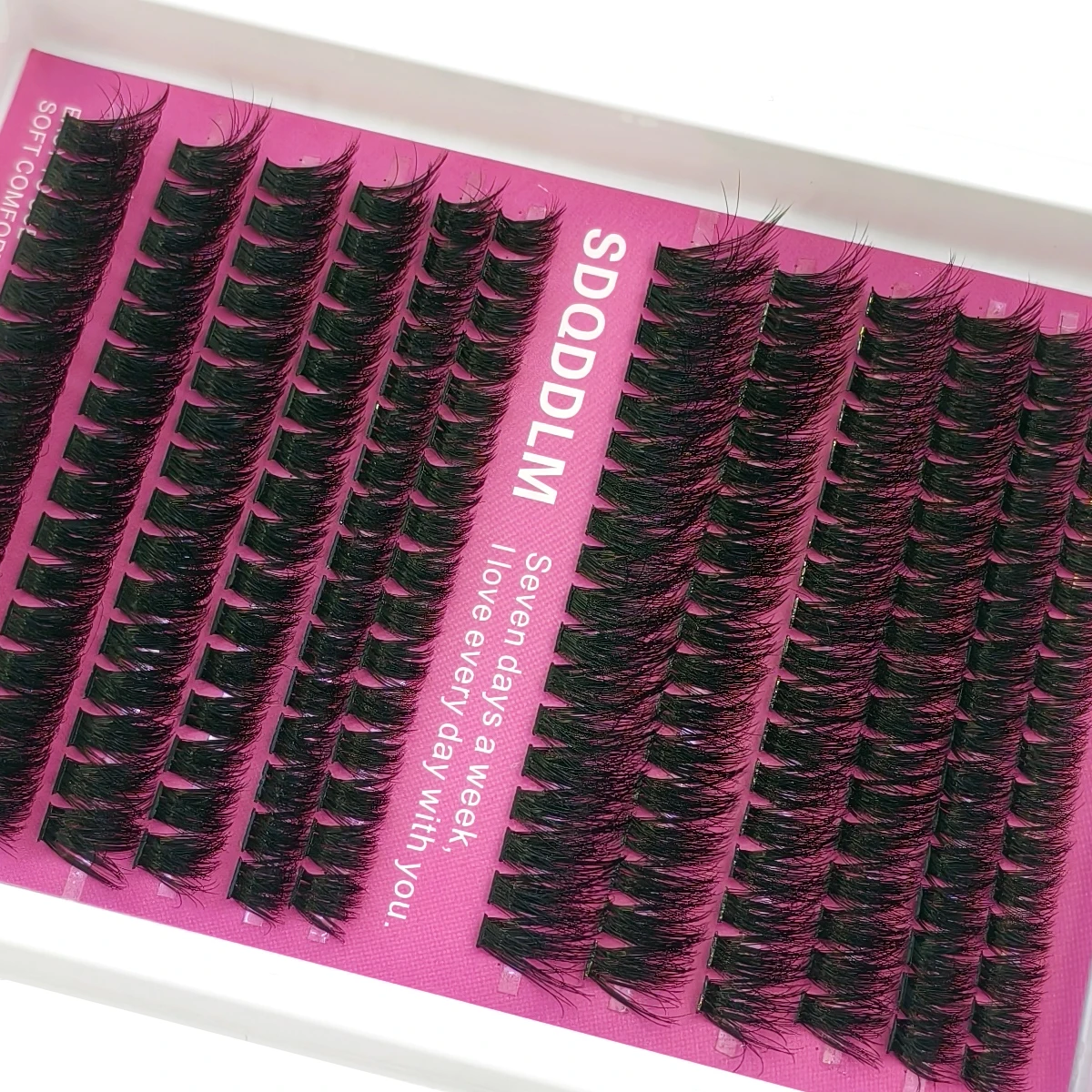 HBZGTLAD まつげクラスターキット厚い個別まつげラッシ - Faux Mink Lash のレビューと価格